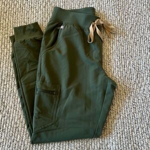 Green Figs Jogger Pants with Ribbon Tie